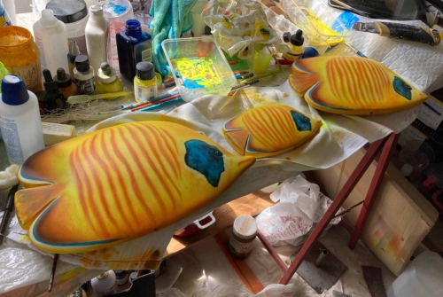 Exotic yellow fish